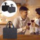 thumbnail image 4 of 2 bolsas de vino portátiles, bolsas de transporte para botellas de vino, bolsas de fieltro divididas para regalo., 4 of 7