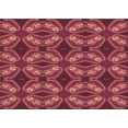 thumbnail image 1 of Ahgly Company Indoor Rectangle Patterned Shocking Orange Area Rugs, 2' x 4', 1 of 6