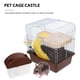 thumbnail image 5 of EeaseMX Jaula para hámster de doble capa, de acrílico, portátil, para mascotas pequeñas, color marrón, 5 of 8