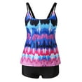 thumbnail image 4 of Swimsuit Women Plus Size 2 Piece Tankini Set Graphic Print Bikini Swimsuit Adjustable Tummy Control Bathing Suit, 4 of 8