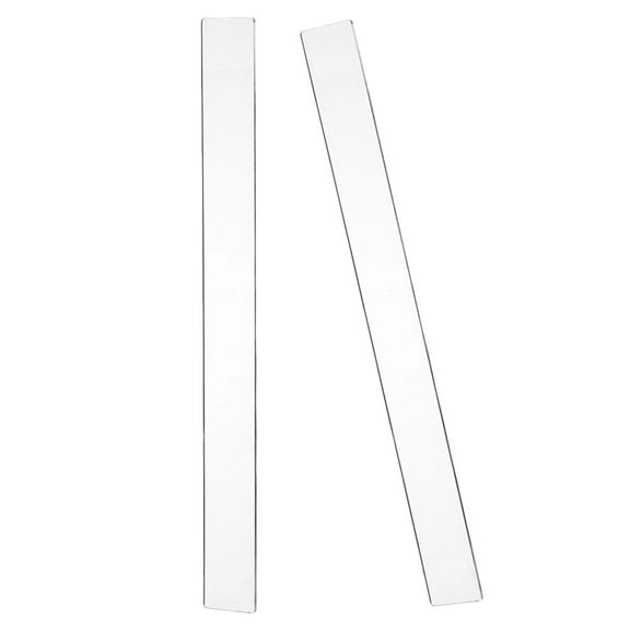 ROSENICE 2Pcs Dough Balance Rulers Acrylic Transparent Rectangular Measuring Ingredients Thickness Baking Tools