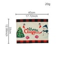 thumbnail image 2 of Clearance! Caoblia Christmas Placemats 12x18" Washable Wipeable Heat-Proof Christmas Printing Placemats for Kitchen, Dining Table, Holiday, Party Decor Supplies, Christmas Decorations, 2 of 2