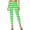 6-Green, variant on Fiaer Womens Legging Stripe Plus Size High Waisted Yoga Pants Stretchy Casual Comfortable Workout Tights Trousers Yellow XL
