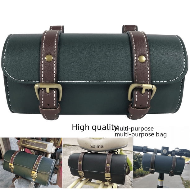 Bolsa de bicicleta vintage, bolsa para la cabeza, bolsa trasera, bolsa para bicicleta, scooter eléctrico, bolsa para sillín de motocicleta, bolsa colgante, bolsa para motocicleta