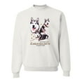 thumbnail image 2 of Wild Bobby, If It's Not an Alaskan Malamute It's Just a Dog Gift, Unisex Crewneck Graphic Sweatshirt, White, Large, 2 of 4