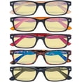 thumbnail image 2 of Eyekepper 5 Pack Blue Light Filter Glasses Classic Computer Reading Glasses Yellow Tinted +2.50, 2 of 5
