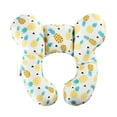 thumbnail image 1 of Make Your Baby's Ride Comfortable with Our Soft and Cute Cartoon Two-corner Flower Pillow for Baby Stroller and Car Seat - Perfect for Baby Birthday and Christmas!, 1 of 5