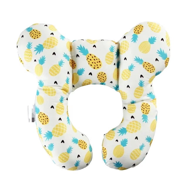 Make Your Baby's Ride Comfortable with Our Soft and Cute Cartoon Two-corner Flower Pillow for Baby Stroller and Car Seat - Perfect for Baby Birthday and Christmas!