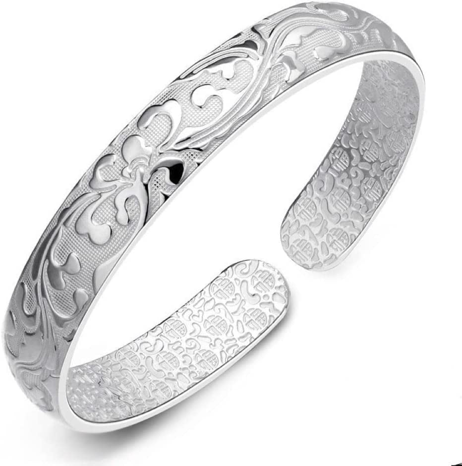 White Sterling Silver bracelet ID 8.5 in 6 mm - Walmart.com