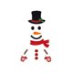 thumbnail image 2 of Decoración navideña 2024, pegatinas de fieltro para puertas y ventanas, pegatinas de pared de muñeco de nieve y Papá Noel para Año Nuevo, decoración del hogar, 2 of 5