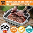 thumbnail image 4 of Tarro para preparar barbacoas MAYALEAD con 2 pinzas para picar carne y tabla de cortar, 4 of 7