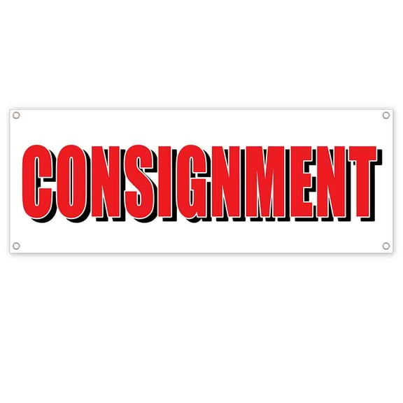 Consignment 13 oz Vinyl Banner With Metal Grommets