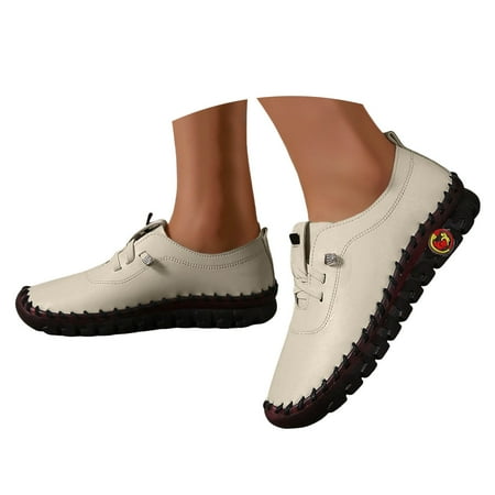 Mepaouo Womens Casual Shoes Business Formal Loafer Shoes Slip On Low Top Leisure Comfy Oxfords