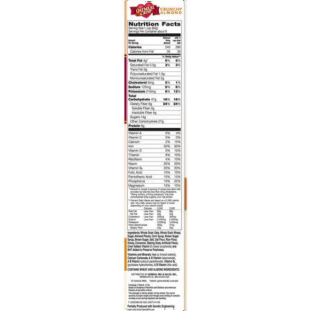 Oatmeal Crisp with Crunchy Almond Cereal, 17 oz