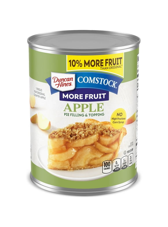 Duncan Hines Comstock More Fruit Apple Pie Filling and Topping, 21 oz