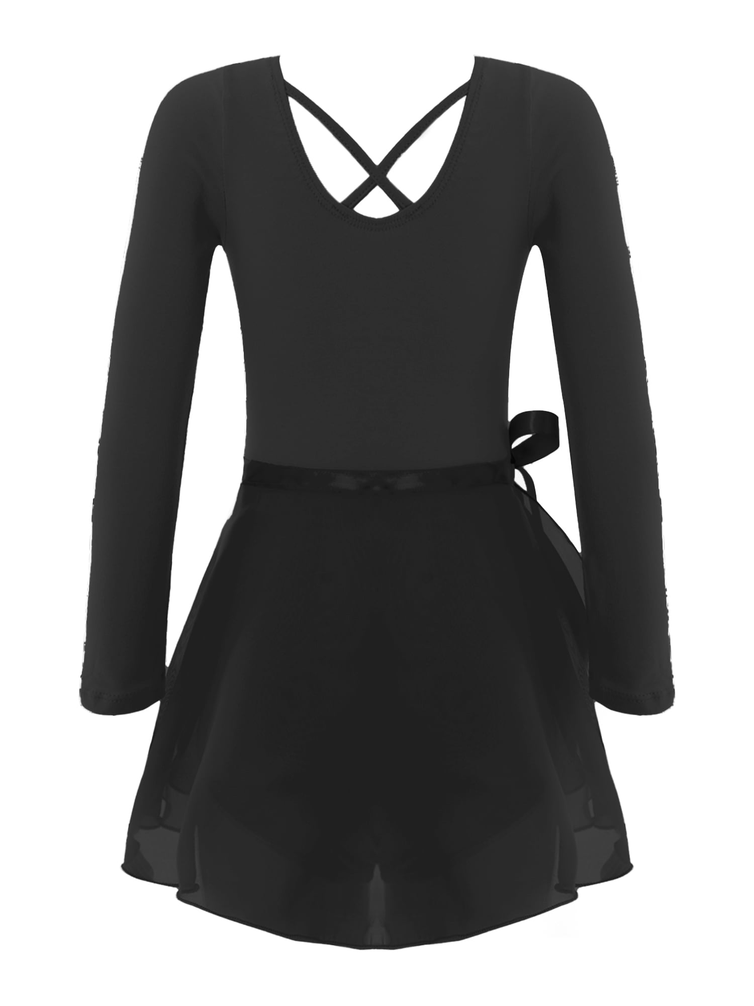 CHICTRY Little Girls Basic Ballet Dance Costume Long Sleeve Leotard