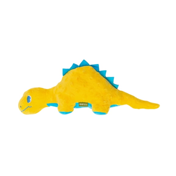 Dinosaur Squeaky Dog Toys Durable Plush Pet Chew Interactive Stuffed Teething Play Sound Yellow