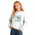 thumbnail image 2 of JAJAHO Girls Hoodie Turtle Graphic Kids Ocean Animal Print Pullover Sweatshirt Sizes 2-13 Casual Long Sleeve Fall Tops, 2 of 4