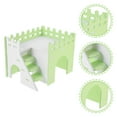 thumbnail image 2 of 2 Sets Hamster PVC House with Ramp Small Animals Hideout Hut Guinea Pig Habitat Small House, 2 of 9