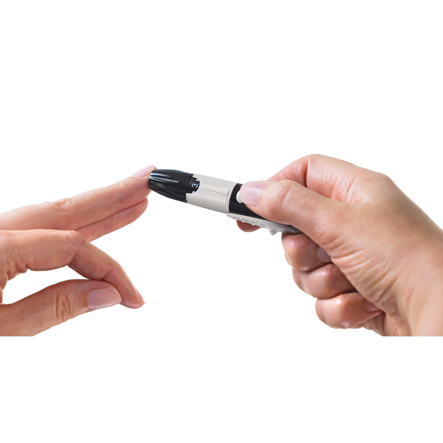Microlet Next Adjustable Depth Lancing Device with Smooth Glide Technology