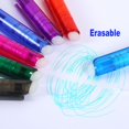 thumbnail image 4 of DELVTCH-Bolígrafo borrable de 0,7mm y 0,5mm, recambio de tinta azul y negra, 8 colores, interruptor de rotación para oficina y escuela, bolígrafo de Gel retráctil borrable, 4 of 4