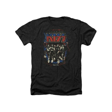 Kiss Hard Rock Metal Band Destroyer Graphic Cover Adult Heather T-Shirt