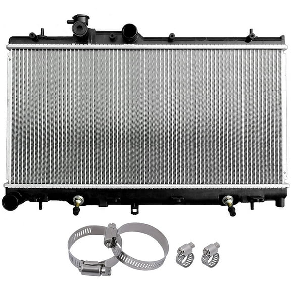 Replacement for 2000 2001 2002 2003 for Mazda MPV for Standard Passenger Van LX CCIYU Plastic Aluminum Radiator and Oil Hose Clamps