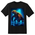 thumbnail image 2 of Plus Size Shirt for Women Black Tops for Women Short Sleeves Shirt for Women Turtle T Shirt Crewneck Shirt for Women XS, 2 of 5