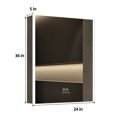 thumbnail image 4 of Lxmons 24''x36'' Aluminum Bathroom Cabinets Wall Mounted With Led Mirror,1 Outlet 2 USB Ports Right Hinged, 4 of 9