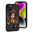 thumbnail image 2 of iPhone 15 Case - Lightweight Yellowing Resistant with Dynamic Cartoon Character Design and Flame Background, 2 of 6