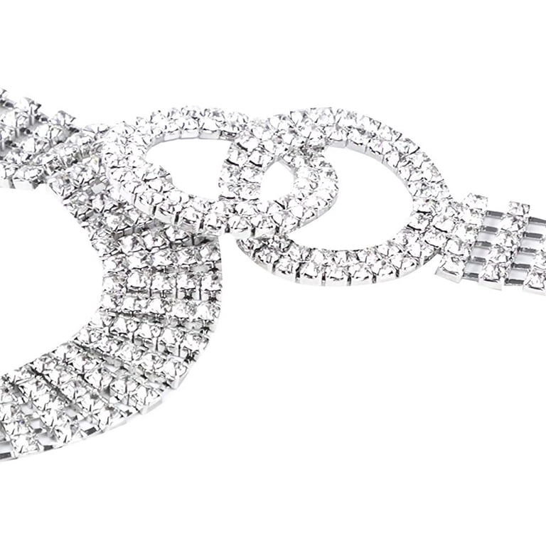 Designice Crystal Belts for Women Dress,Rhinestone Waist  display picture 2
