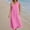*Pink, variant on ClodeEU Women's Linen Sleeveless Maxi Dress with Pocket ,Loose Fit Casual Flowy Long Sundress Red,Womens Plus L