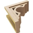 thumbnail image 6 of 8"W x 16"D x 16"H Classic Sheridan Rough Cedar Woodgrain TimberThane Corbel, Primed Tan, 6 of 6