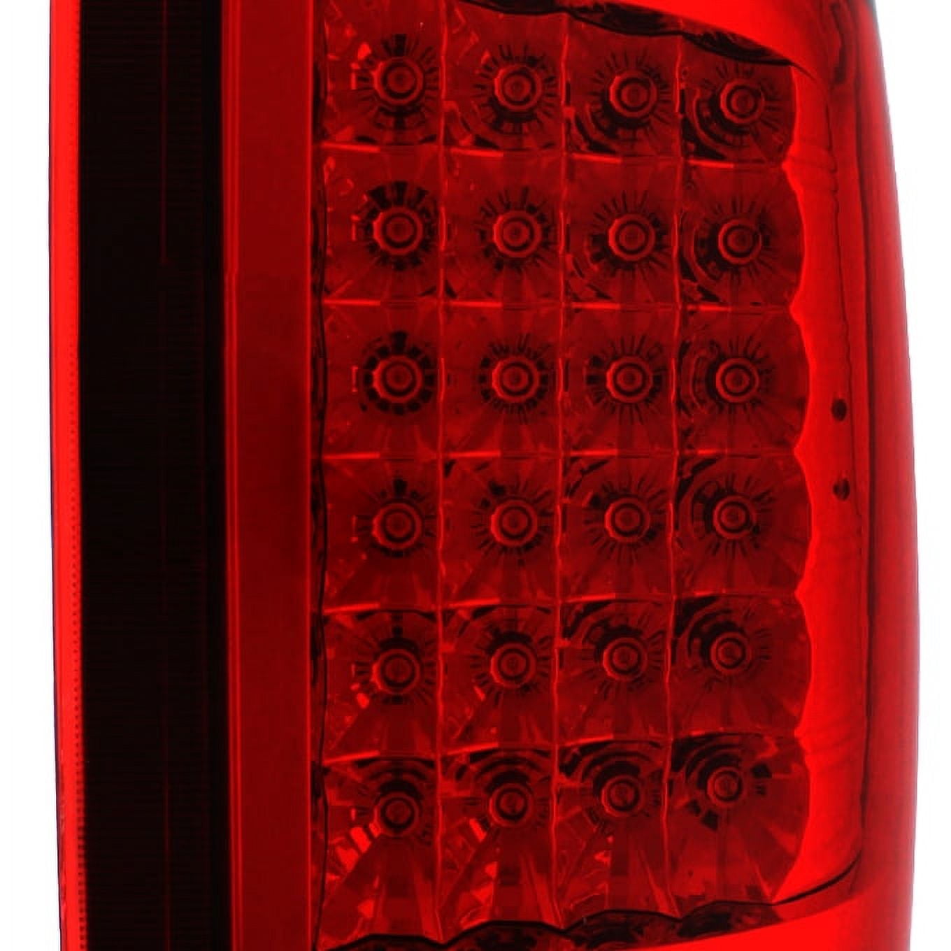 AKKON - For Red Clear 2009-2018 Dodge Ram 1500 10-18 Ram 2500 3500 Pickup Truck LED Tail Lights Pair Left+Right Side