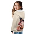 thumbnail image 2 of Xoenoiee Axolotl Witch Hat Pumpkin Candy Print Fleece Full Zip Hoodies with Long Sleeve Pullover Sweatshirts Hoodie Jacket Kids Activewear Coat Jumper Soft Casual Sport Tunic Tops Outerwear, L, 2 of 7