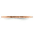 thumbnail image 4 of Auriga Fine Jewelry 14K Rose Gold 1.2mm Criss-Cross Pattern Women's Stackable Band Size 4.5, 4 of 6