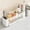 White, variant on Multifunctional Kitchen Sink Shelf Organizer - Wall & Countertop Storage Rack with Drainage for Dishcloths and Sponges, Space Saving Durable Plastic Design White