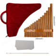 thumbnail image 3 of Natural Bamboo Flute,Pan Flute Wind Instrument,Handmade Pan Flute,15 Tones in G Major,Left Hand Mod, 3 of 5