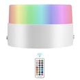 thumbnail image 4 of 10W AC85-265V RGB LED Luz de techo Lámpara empotrada Downlight de 16 colores con control remoto, 4 of 8