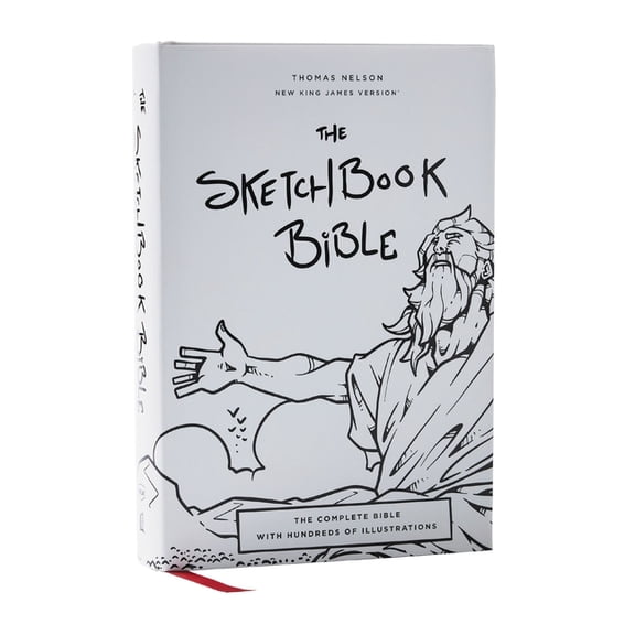 The Sketchbook Bible: The Complete Bible with Hundreds of Illustrations (Nkjv, Hardcover, Red Letter, Comfort Print), (Hardcover)