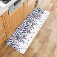 thumbnail image 5 of Kitchen Rugs and Mats,Eucalyptus Fruit Watercolor Leaves 2 Piece Anti Fatigue Area Runner Rug Set Comfort Standing Floor Mat,Country Pastoral Plant Non Slip Absorbent Doormats for Laundry/Bathroom, 5 of 6