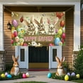 thumbnail image 2 of Easter Backdrop with Bunny and Eggs Design, Durable Vinyl Photo Booth Background for Indoor Outdoor Party Decorations, 2 of 5