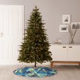 thumbnail image 6 of Fotbe Hawaiian Style Pattern Christmas Tree Skirt, Tree Skirts Plush Christmas Decorations, Christmas Tree Skirts Xmas Decorations Holiday Party Decor-36", 6 of 6