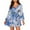 Blue Marble Print Butterfly, variant on Sunflower Long Sleeve Dress for Beach Party Casual A Line Dresses Gym Sports Athletic Dresses for Women Size L Casual High Waistline Midi Dress