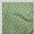 thumbnail image 4 of oneOone Cotton Cambric Green Fabric Florals Quilting Supplies Print Sewing Fabric By The Yard 42 Inch Wide, 4 of 5
