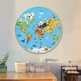 thumbnail image 6 of ToyKingdee World Map Jigsaw Puzzle,Large Round Floor Puzzles Puzzle Globe Geography Games Educational Toys Birthday, 6 of 6