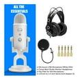 thumbnail image 4 of Blue Microphones Yeti USB Microphone (White Mist) with Monitor Headphones Bundle, 4 of 36