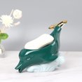 thumbnail image 4 of Dolphin Ceramic Soap Box,Dolphin Ceramic Soap Box Drain Soap Holder Drain Soap Dish Box Next-Gen Design, 4 of 8