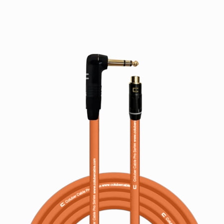 Coluber Cable Balanced Right Angle 1/4" TRS - RCA Female Pro 3-Pin Connector