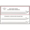 thumbnail image 3 of Exclusive Home Curtains Crystal Ball Curtain Rod and Finial Set, 36"-72", Matte White, 3 of 5